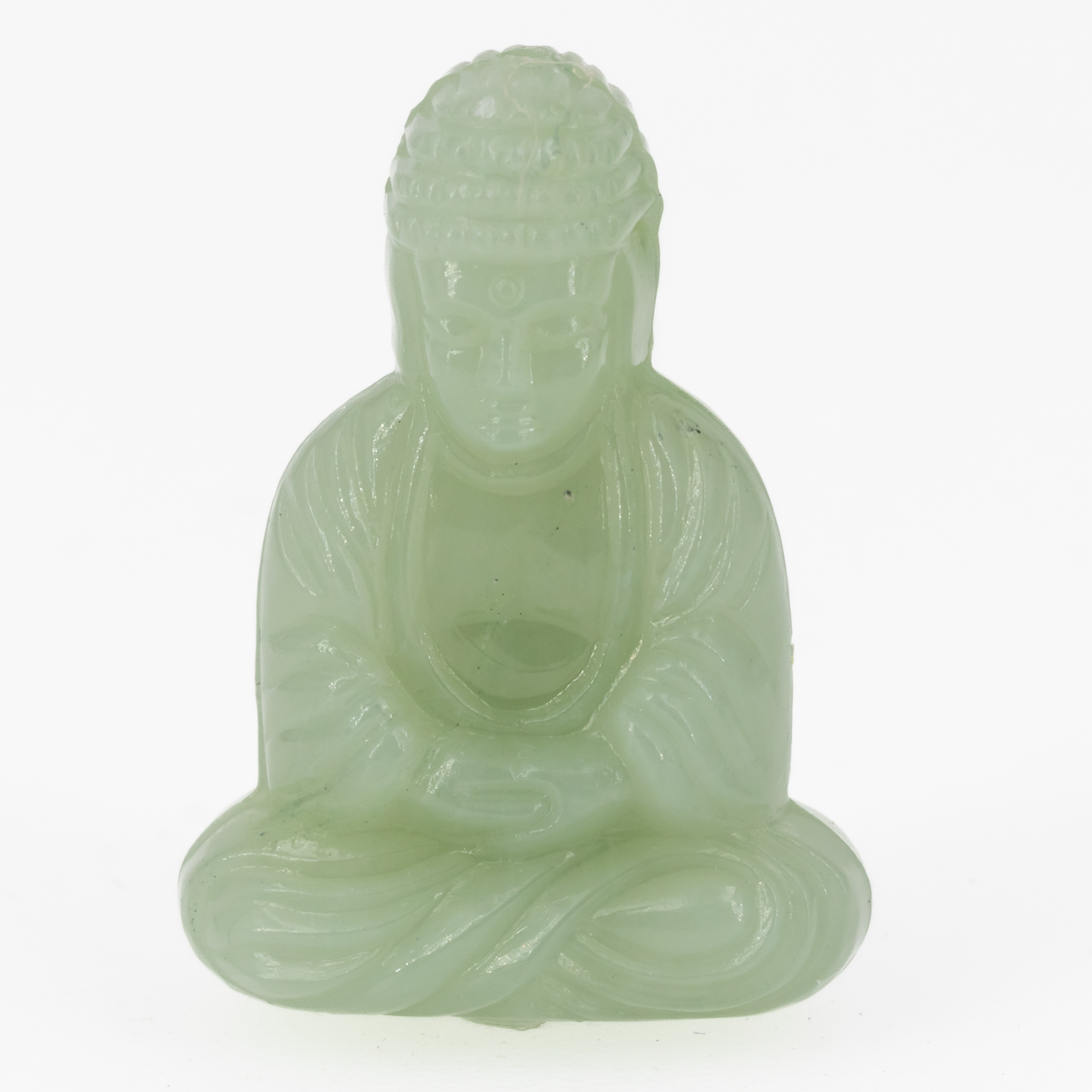25x18 Buddha-Perle sitzend in jade  Marmor