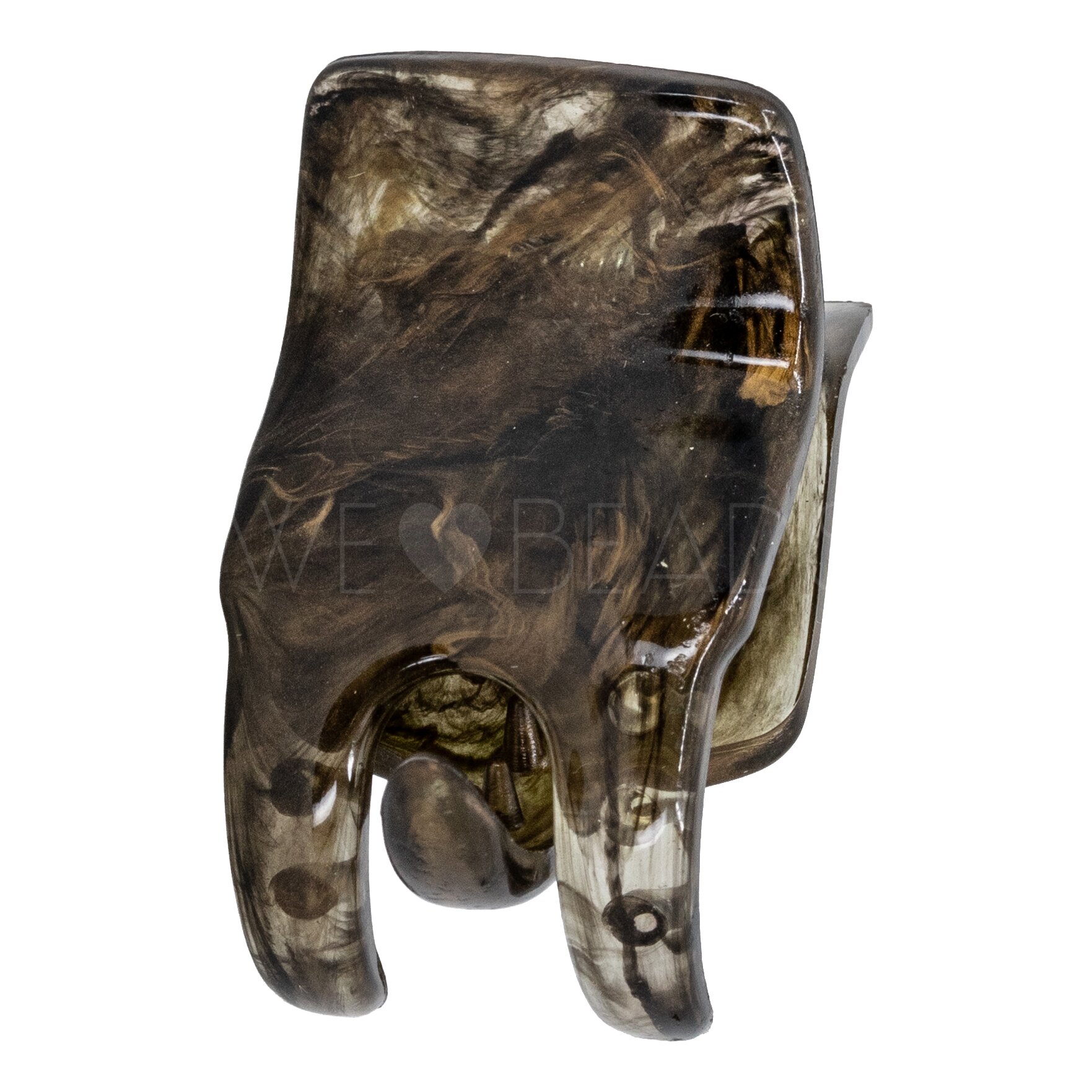 Hair Clip Hair Clip in coca brown with gold (medium)