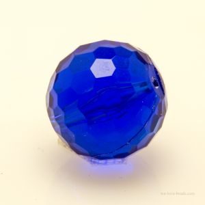 10mm Feuerballperle in blau