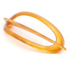 8,5x3cm Libella clip oval in horn