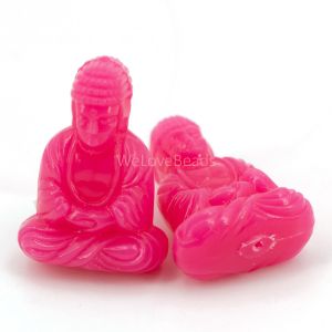 25cm Sitzender Buddha in pink 