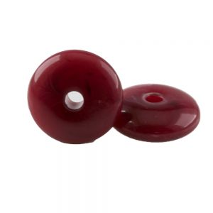 10mm Linsen perle in ziegelrot 