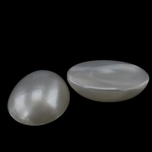 14x10 Cabochon oval in  Weiß  