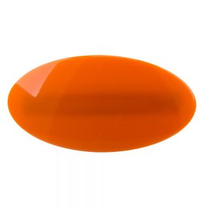 10x5cm Patentspange oval in orange