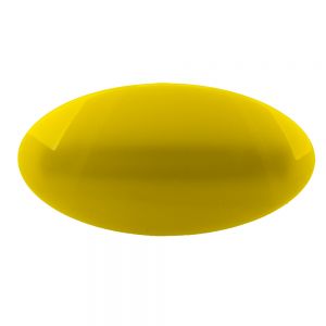 10x5cm Patentspange oval in bananengelb