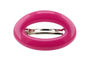 9,5x6cm Patentspange oval offen in pink